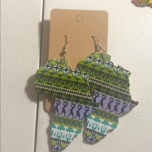 Multicolored African Earrings